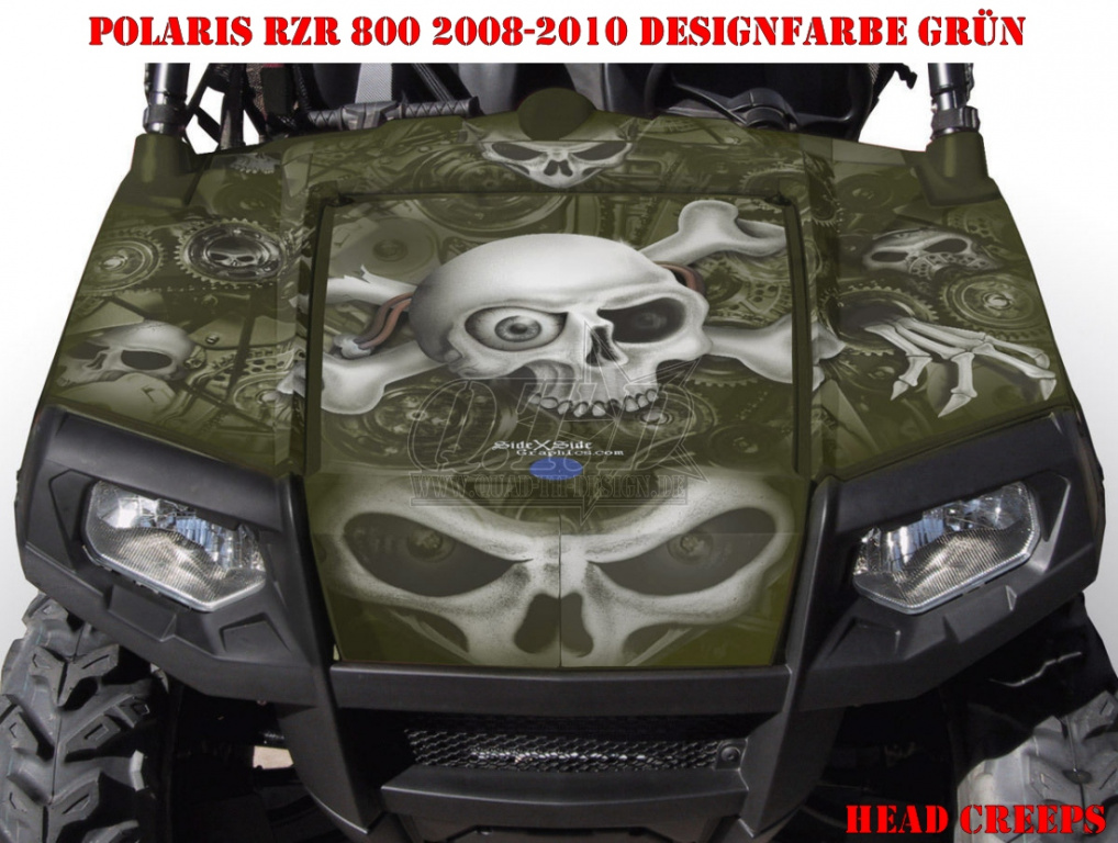 Head Creeps Grün für Polaris RZR 800/800 S - 2006-2010